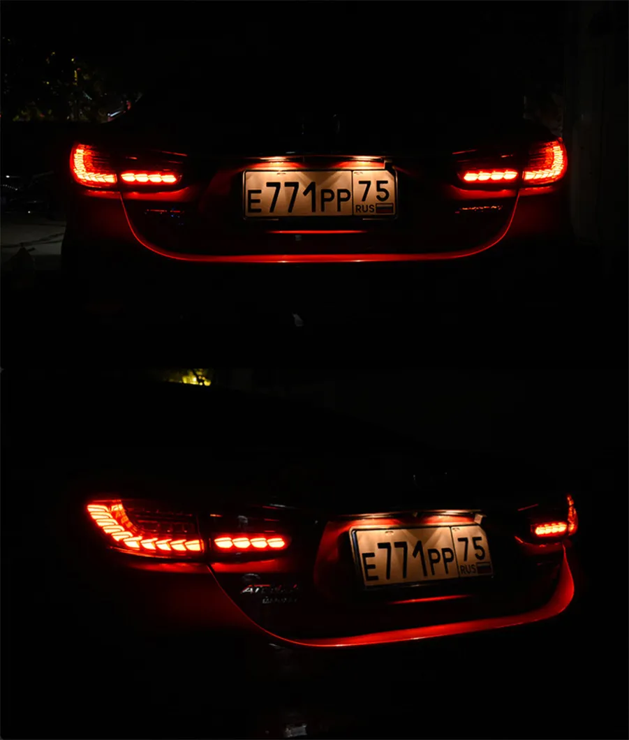 Car Tail Lights For Mazda 6 Mazda6 Atenza 20 13-20 19 Taillights Upgrade LED Turn Signal Rear Lamp Brake Reversing
