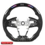 Car Steering Wheels Accessories for Honda Civ-ic FC Si Type - R FK7 FK8 Race display 100% Carbon Fiber LED Steering Wheel - Image 6