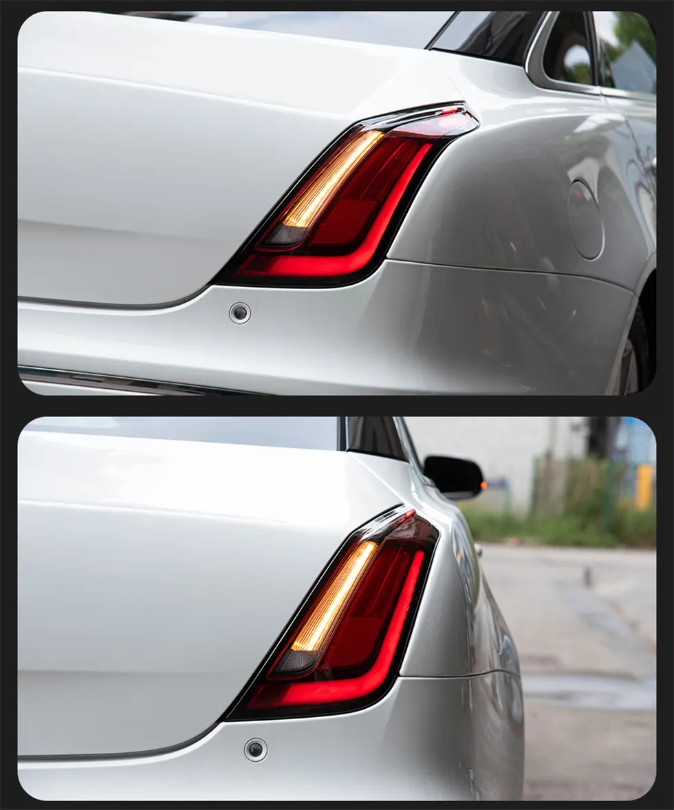 Car Styling Taillight for Jaguar XJ XJL 2010-20 18 XJL LED Tail Light DRL Rear Signal Brake Reverse Stop Lamp