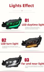 For Toyota REIZ 2013-20 19 Headlight Assembly Upgrade RGB Headlight Demon Eye Daytime Running Light - Image 5