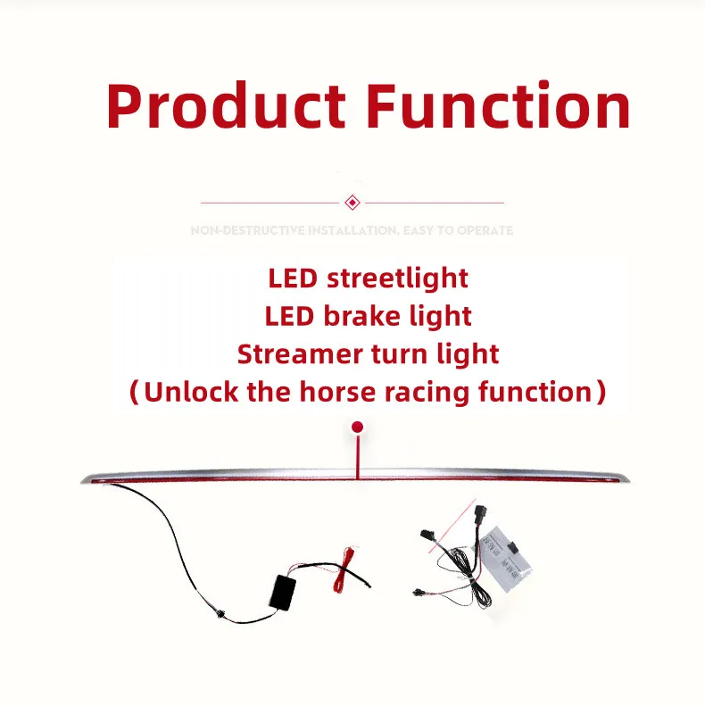 Throgh Taillights for AUDI Q5L 20 21-20 22 Rear Brake Tail Lamp DRL Streamer Turn Signal Lights