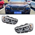 Headlight For BMW X1 F48 20 16-20 20 F49 Car Front Lamps DRL Styling Yellow Turn Signal Headlights Assembly - Image 3