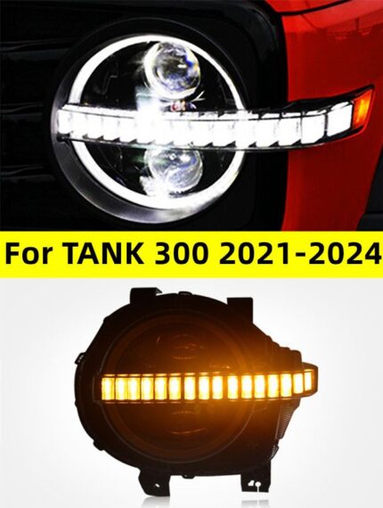 Full LED Headlights Assembly for TANK 300 20 21-2024 Modified Wild Horse LED Daytime Lights Flowing Turn Signals