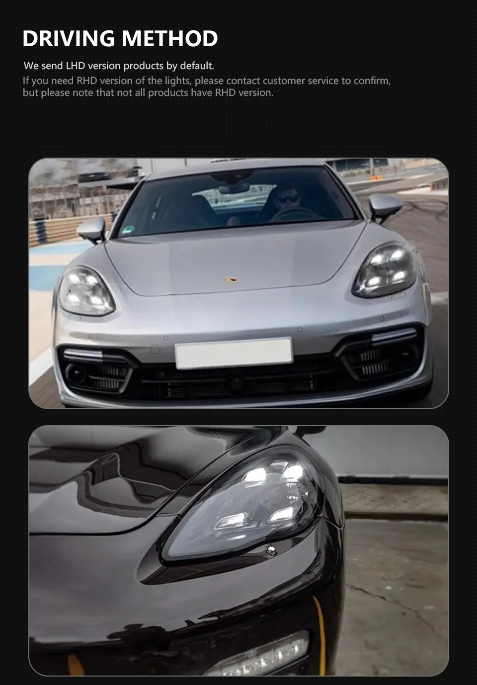 Car Light Assembly for Porsche Panamera 970 Headlights 2010-2013 Upgrade PLDS Style LED Headlights Plug n Play