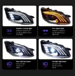 Auto Parts For Mercedes Benz W221 Headlights 2006-2012 S300 S400 Maybach Styling Full LED Headlight Daytime Lights Accessory - Image 5