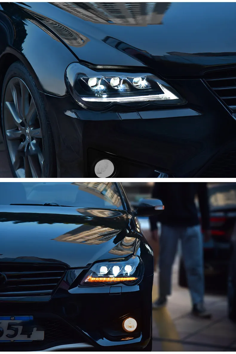 Car Styling Head Lights for Toyota Mark X LED Headlight 2005-2009 Headlights Reiz Bifocal Lens Turn Signal Light