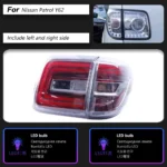 Taillight Assembly for Nissan Patrol 20 12-20 19 Tourle Car Daytime Lights Rear Fog Brake Turn Signal Lamp Accessory - Image 7