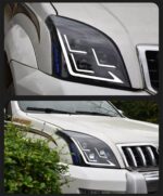 Car Styling Head Lamp for Toyota Prado Full LED Headlight Projector 3 Lens 2004-2009 Front Drl Signal Headlights - Image 5