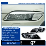 Headlight For AUDI Q7 LED Headlight 2006-2009 Headlights Q7 Tear Eye Style LED Daytime Running Lights Front Signal Lamp - Image 7