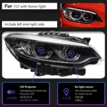 Auto Parts For BMW F22 2 Series Headlights LCI Angel eye Styling LED Daytime Lights Dual Projector DRL Lights - Image 7
