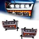 Car Headlight for Toyota Tundra 2007-2013 Front Projector Lens Head Lamp LED DRL Dynamic Light Auto Accessory