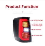 Taillight all LED For Jeep Grand Cherokee 1999-2004 Rear Lights LED Signal Brake Taillights Reversing Highlight - Image 3