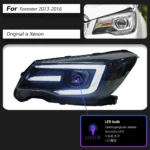 Head Lamp For Subaru Forester Headlights 2013-20 16 Upgrade Styling LED Daytime Lights DRL Turn Signal High Beam - Image 7