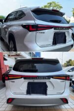 Car Tail Lights for Toyota Highlander 20 20-2022 Rear Fog Lights Brake Full LED Turn Signal Taillights Upgrade - Image 3