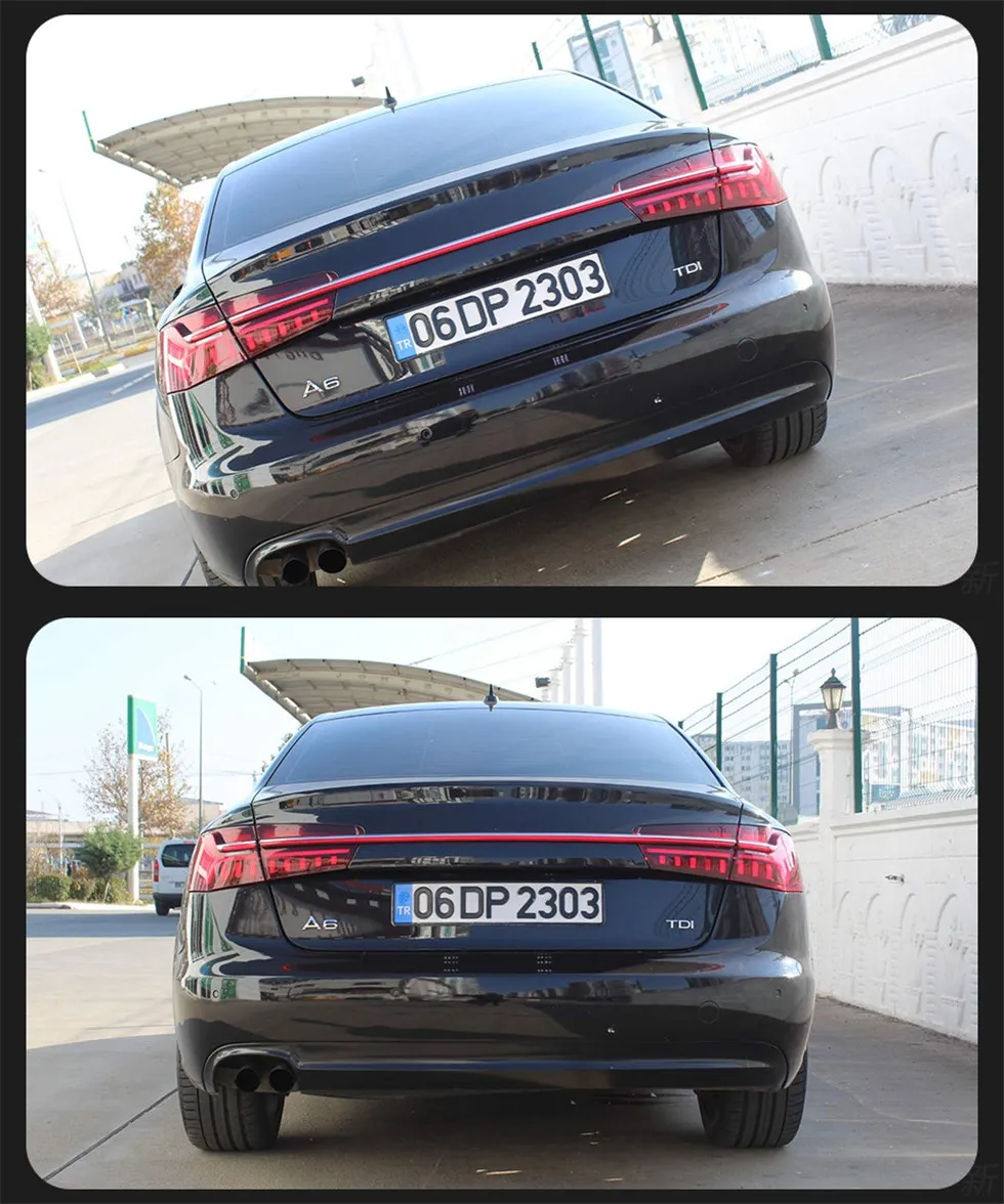 Car Lights for Audi A6 LED Tail Light 20 12-20 16 A6 C7 Tail Lamp C8 Design DRL Dynamic Signal Brake Reverse Auto Accessories