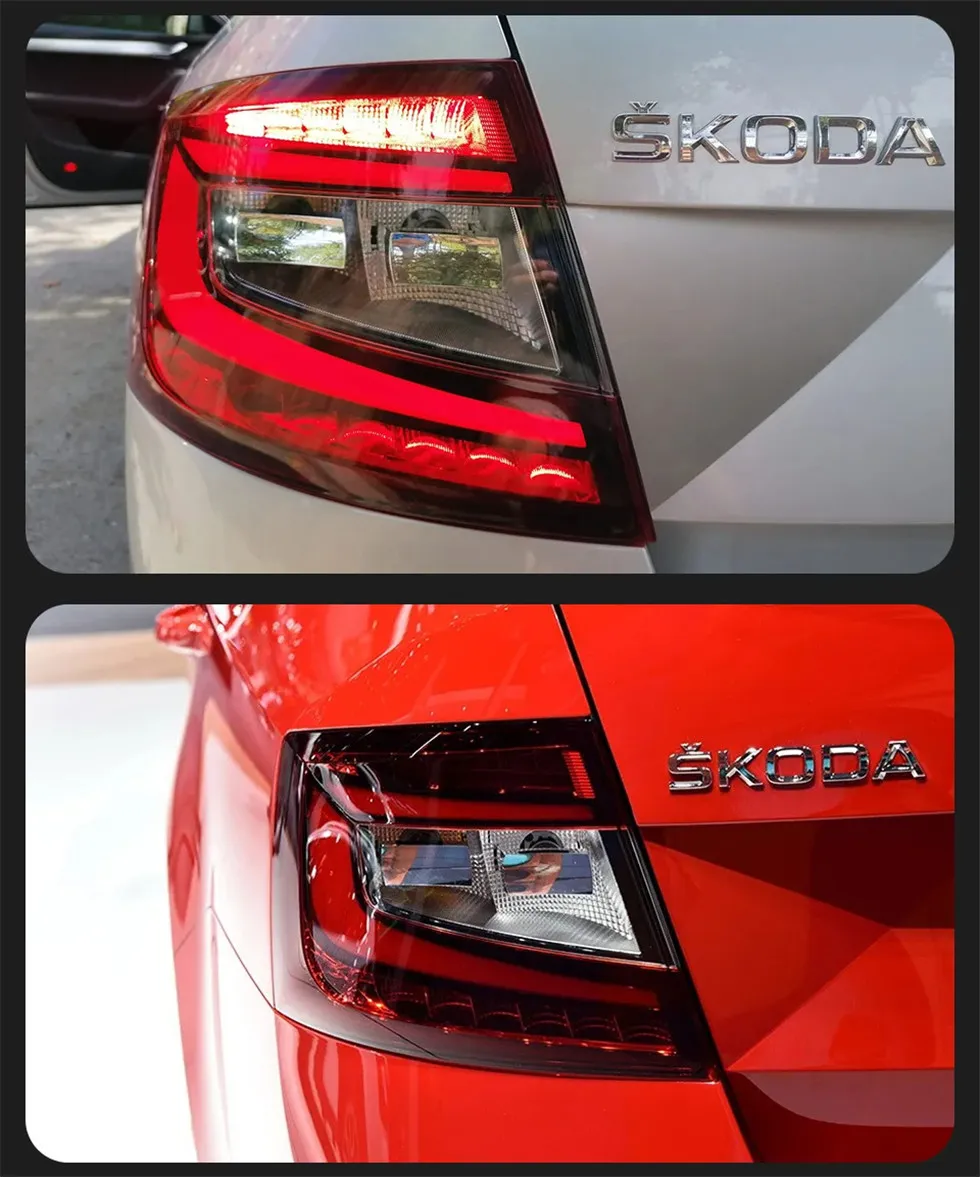 Car Tail Lights for Skoda Octavia 20 15-20 17 Tail Lamp Turn Signal Rear Reverse Brake Light Replacement