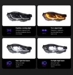 Car Head lamp for Jaguar XJL Headlights 20 11-20 19 XJ XF XE Headlights DRL Turn Signal High Beam Daytime Lights - Image 4