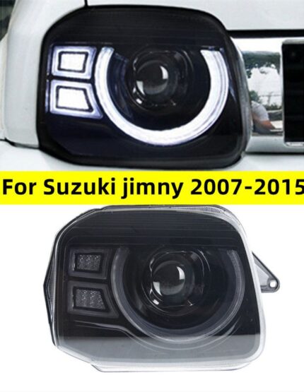 Car Headlights For Suzuki Jimny 2007-20 15 Defender Style Lights All LED Daytime Running Light Turn Signal Lens Headlight