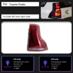 Tail Lights for Prado 2700 4000 20 10-20 20 Prado LC150 LED Tail Lamp GX460 Rear Brake Lamp Reverse Light Turn Signal - Image 6