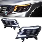 Headlights For Navara Headlights 20 14-20 21 NP300 Frontier LED Headlight LED DRL Auto Daytime Light - Image 2