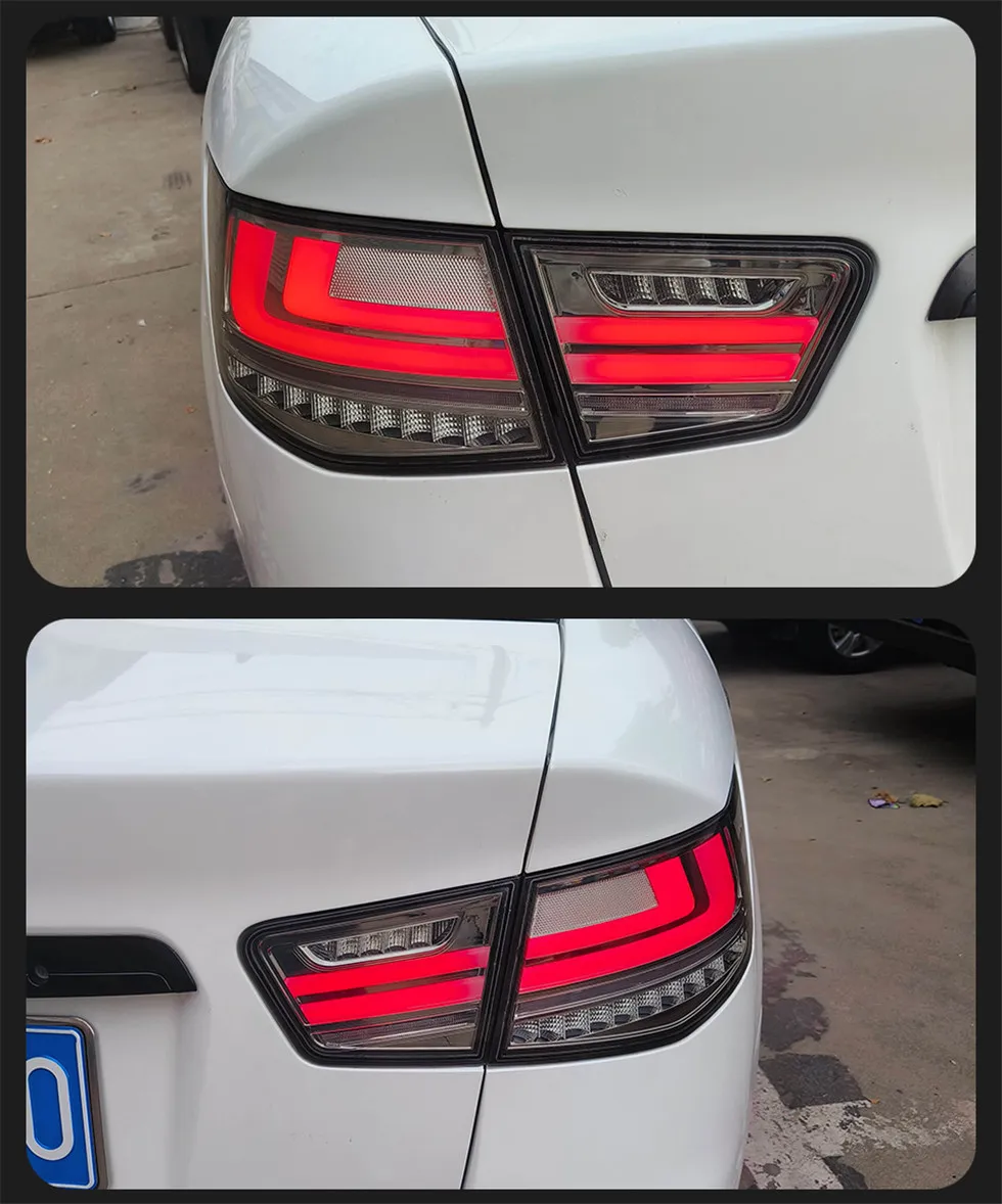 Car Taillight for Kia Forte 2009-2014 cerato LED Signal Tail Lights Assembly DRL Rear Reverse Brake Light Accessories