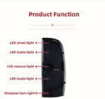Toyota HILUX REVO 2004-2012 Rear Parking Brake Turn Signal Reflector Taillight Streamer Reversing Highlight - Image 5
