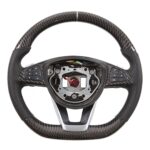 Real Carbon Fiber Steering Wheel For Mercedes Benz W205 S205 S213 W213 X156 C117 X117 C E GLA CLA GLE A45 C63 E63 GLE63 - Image 3