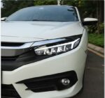 2 PCS Auto Car HeadLight Parts For Honda Civic X G10 Modified LED Lamps Headlights DRL Dual Projector Facelift - Image 5
