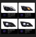 Honda CRV 2007-2011 LED Head Lamp Upgrade DRL Dynamic Signal Lamp Head Lamp Front light Assembly - Image 5