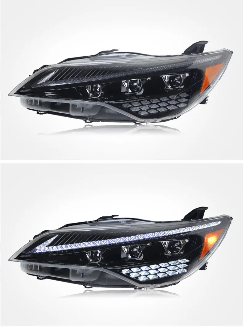 Headlight For Toyota Camry 20 15-20 17 US Version Headlight Assembly LED Flowing Light Turn Signal Headlamp Accessory