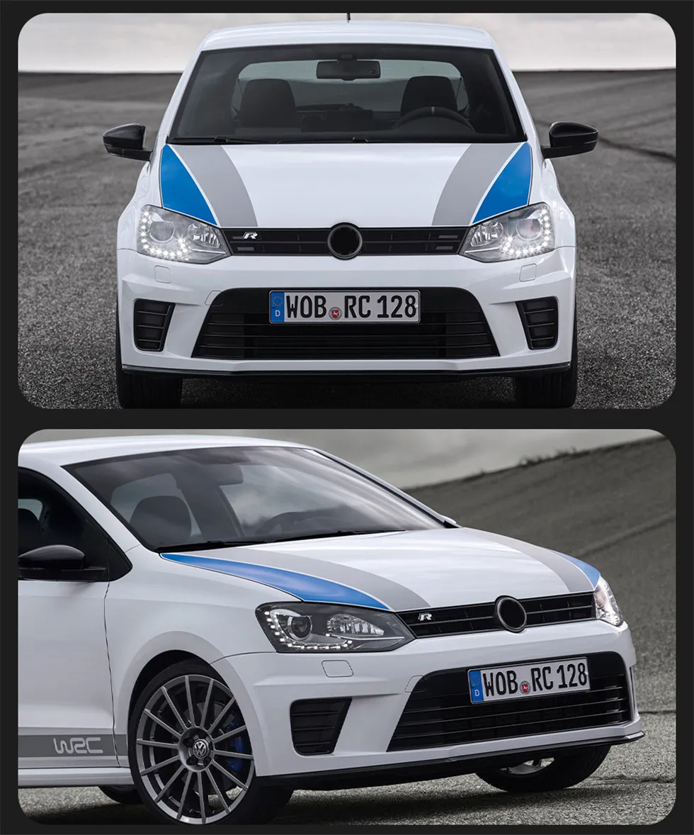 Car Head Lights for VW Polo Headlight 20 11-20 18 Vento front Signal DRL Hid Bi Xenon Beam Head Lamp