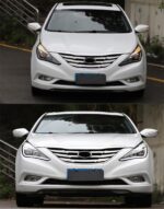LED Head Light Parts For Sonata 8 Front Headlights Replacement 20 11-20 14 DRL Daytime light Bi-Xenon Light - Image 4