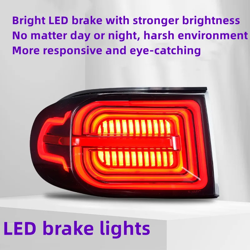 Auto Rear Lamp For Toyota FJ Cruiser LED Taillight 20 07-20 20 LED Assembly Brake Lights Streamer Signal Highlight