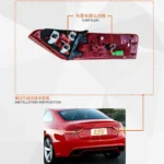Car styling taillights assembly For Audi 2008-16 A5 Tail Lights Led Fog Lights DRL turn signal brake Light Tuning auto Accessories - Image 9