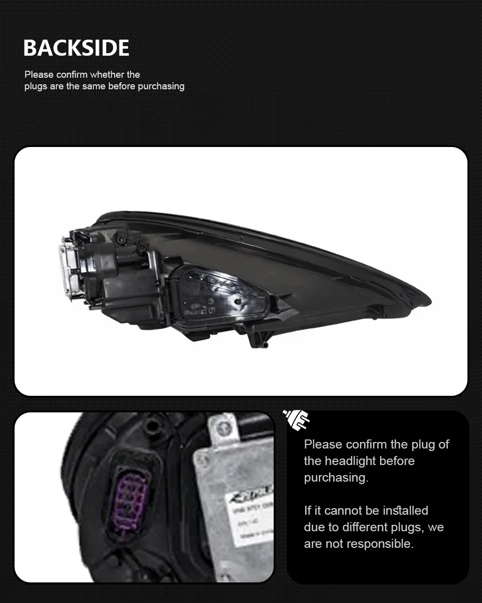 Car Light Assembly for Porsche Panamera 970 Headlights 2010-2013 Upgrade PLDS Style LED Headlights Plug n Play