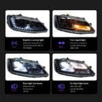 Car Lights For Jetta Headlights 2011-20 18 Upgrade LED Daytime Lights All LED DRL Signal Projector Lens Head Lamp - Image 3