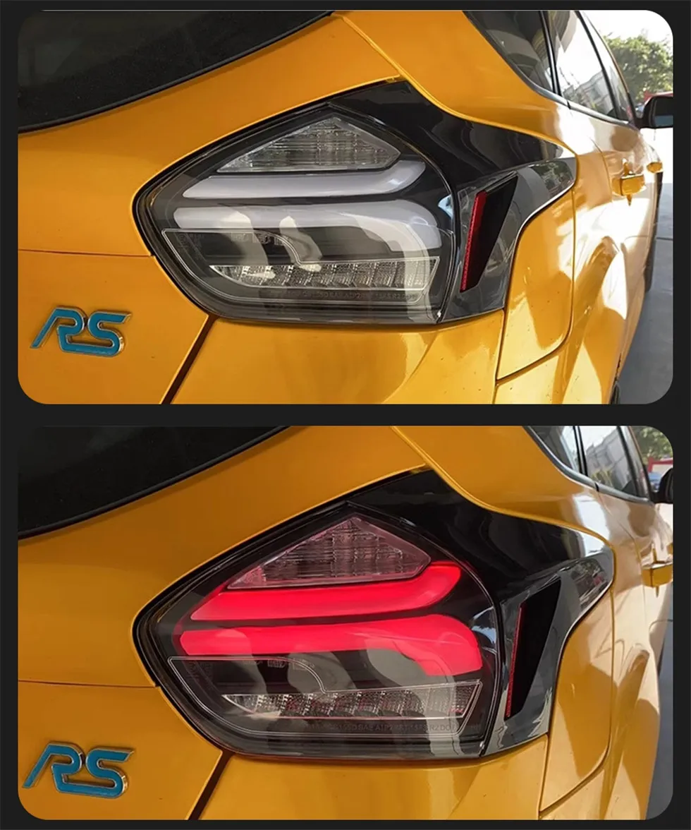 Car Styling Taillight For Ford Tail Lights Focus 20 15-20 17 LED Dynamic Turn Signal Brake Reverse Assembly