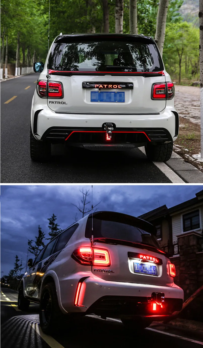 Taillight Assembly for Nissan Patrol 20 12-20 19 Tourle Car Daytime Lights Rear Fog Brake Turn Signal Lamp Accessory