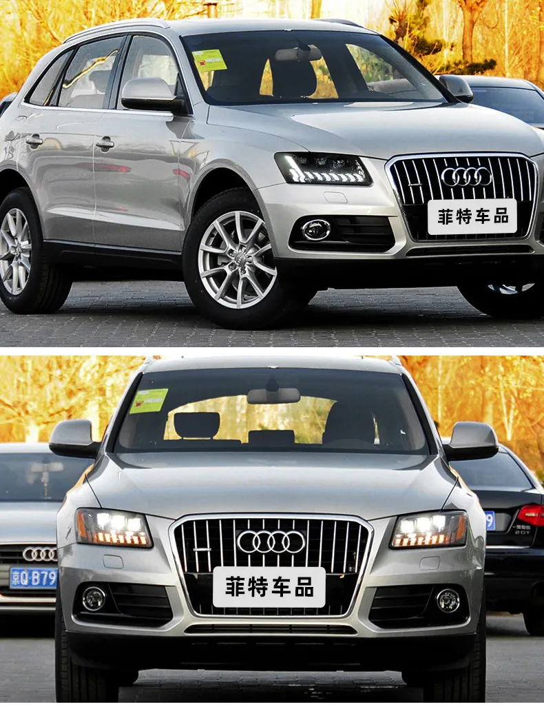 Car LED Headlight Assembly for AUDI Q5 20 08-20 18 LED Daytime Running Lights High Beam Turn Signal Front Lights