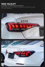 Car Tail Lights For Honda CIVIC 11th Tail light 20 22-2023 Matrix Styling LED Running Lights Sequential Signal Taillight - Image 3