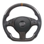 Real Carbon Fiber Customized Steering Wheel Compatible for BMW E46 3 Series 1997-2006 No Airbag - Image 3