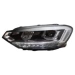 VW Touran 20 16-20 19 Headlight Assembly Upgrade LED Lens Headlight Daytime Running Light Dual lens High Beam - Image 2