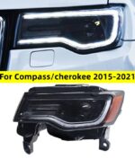 Headlight All LED For Jeep Compass 20 15-20 21 Cherokee LED Daytime Lights Lens Headlights Turn Signal Lights Accessory