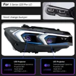 Car Lights For BMW 3 series G20 G28 20 19-2023 320i LED Auto Headlight Assembly Upgrade Blue Eyebrow Matrix Laser Headlights - Image 6