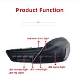 Auto Rear Lamp For BMW 6 Series 2010-20 17 LED Dragon Scale Running Light Brake Water Flow Turn Signal Taillight - Image 4