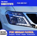 Car Headlights For Nissan Patrol Y62 2013-20 16 LED DRL Front Dynamic Turn Signal Lamp LED Lens Auto Assembly - Image 2