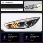 Car Headlights For Ford focus 20 15-20 17 DRL Moving Turn Signal All LED Len Projector Head Lamp Assembly - Image 6