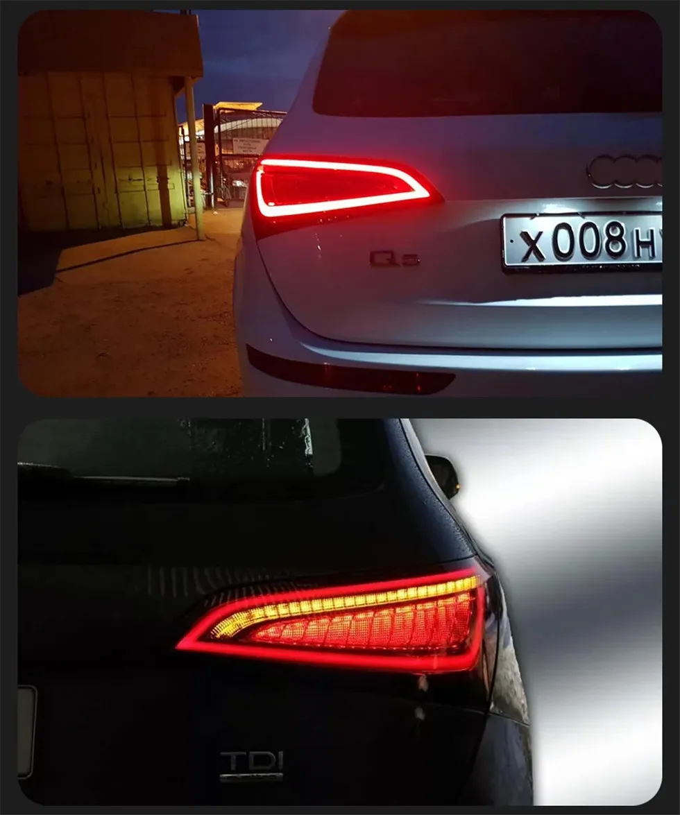 Auto Parts For Q5 Tail light 2008-20 18 Q5L Full LED Styling LED Running Lights Sequential Signal Brake Reverse Taillight