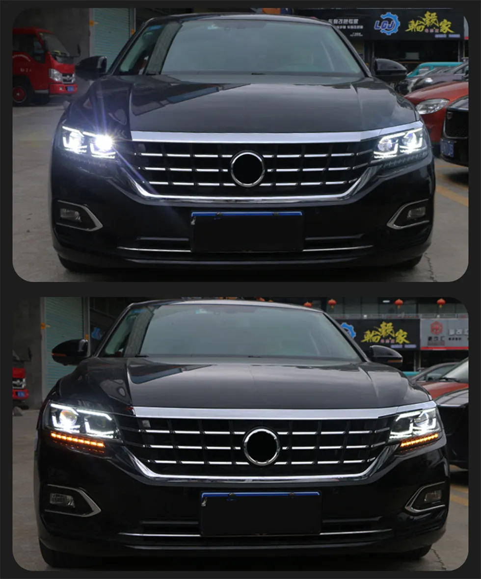 H7 Headlight Bulb For Passat B8.5 US-Spec 20 19-2021 LED Daytime Lights High Beam Lights Turn Signal Headlights