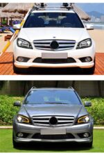 Mercedes Benz W204 C300 C260 C200 2007-2010 Headlight DRL Turn Signal High Beam Lens Dynamic Signal Head Lamp - Image 5